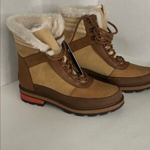 Sorel Brown and Tan Winter Boots
